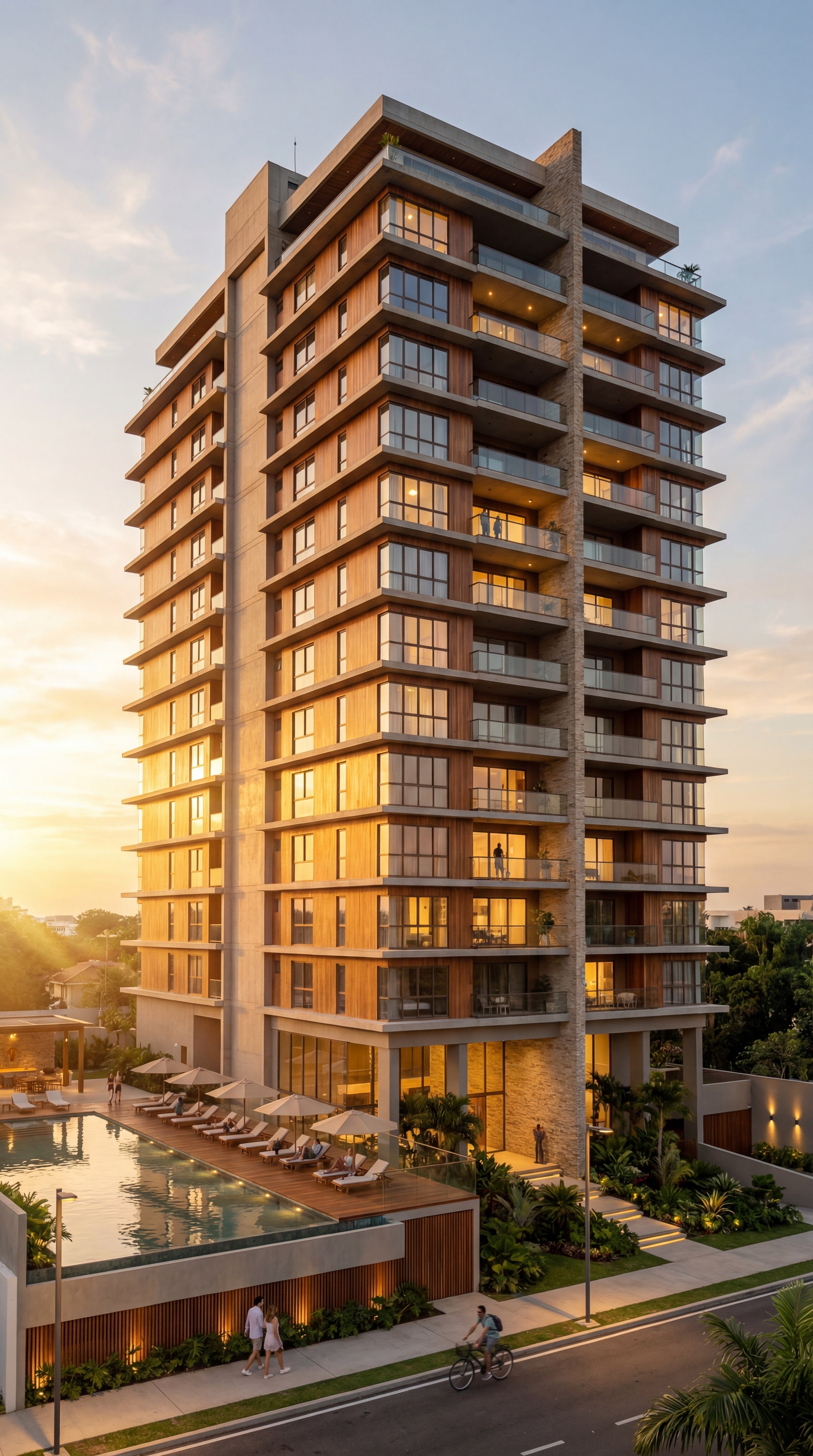 Fachada residencial alto padrão